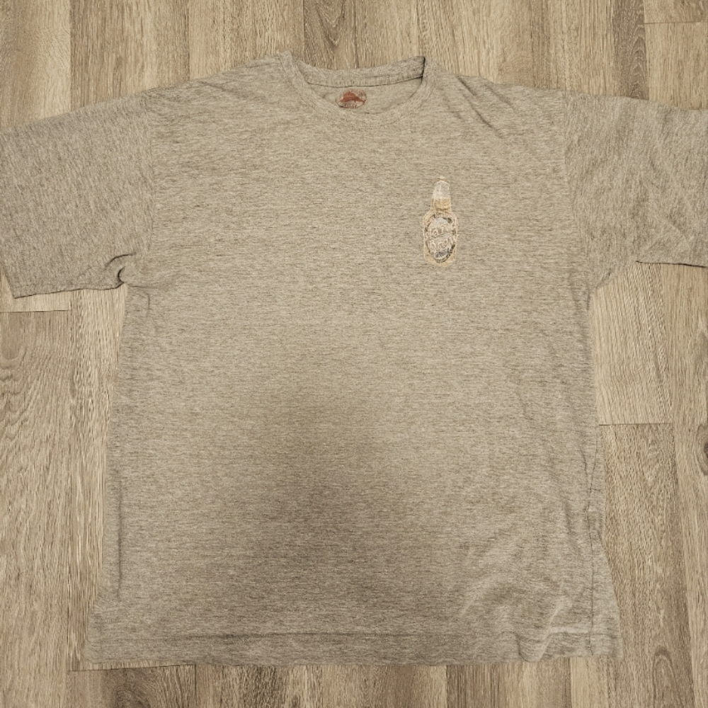 Tommy Bahama Gray Short Sleeve T-Shirt Island Brew Paradise Size Large